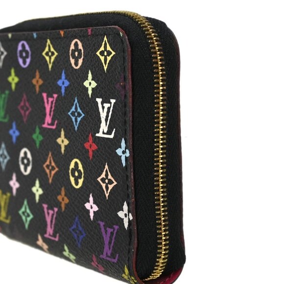 Louis Vuitton Black Multicolor Zippy Coin Purse Wallet M93740 TS2190 XX31420 - Picture 4 of 7